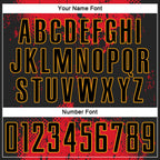 Custom Black Red-Gold Sublimation Soccer Uniform Jersey photo 6
