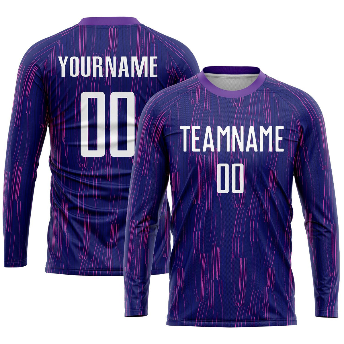 Custom Purple White Sublimation Soccer Uniform Jersey photo 3