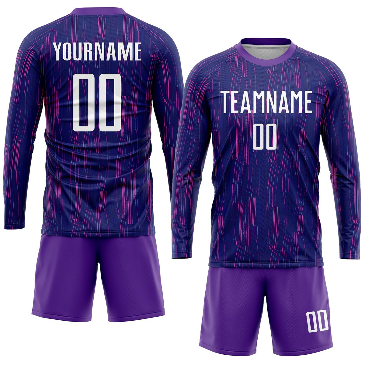 Custom Purple White Sublimation Soccer Uniform Jersey photo 4