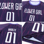 Custom Purple White Sublimation Soccer Uniform Jersey photo 7