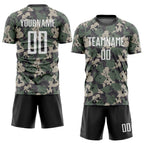 Custom Camo White-Black Sublimation Salute To Service Soccer Uniform Jersey photo 2