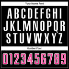 Custom Black Pink-White Sublimation Split Fashion Soccer Uniform Jersey photo 4