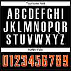 Custom Black Orange-White Sublimation Split Fashion Soccer Uniform Jersey photo 4
