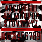 Custom Camo Black-Red Sublimation Salute To Service Soccer Uniform Jersey photo 4