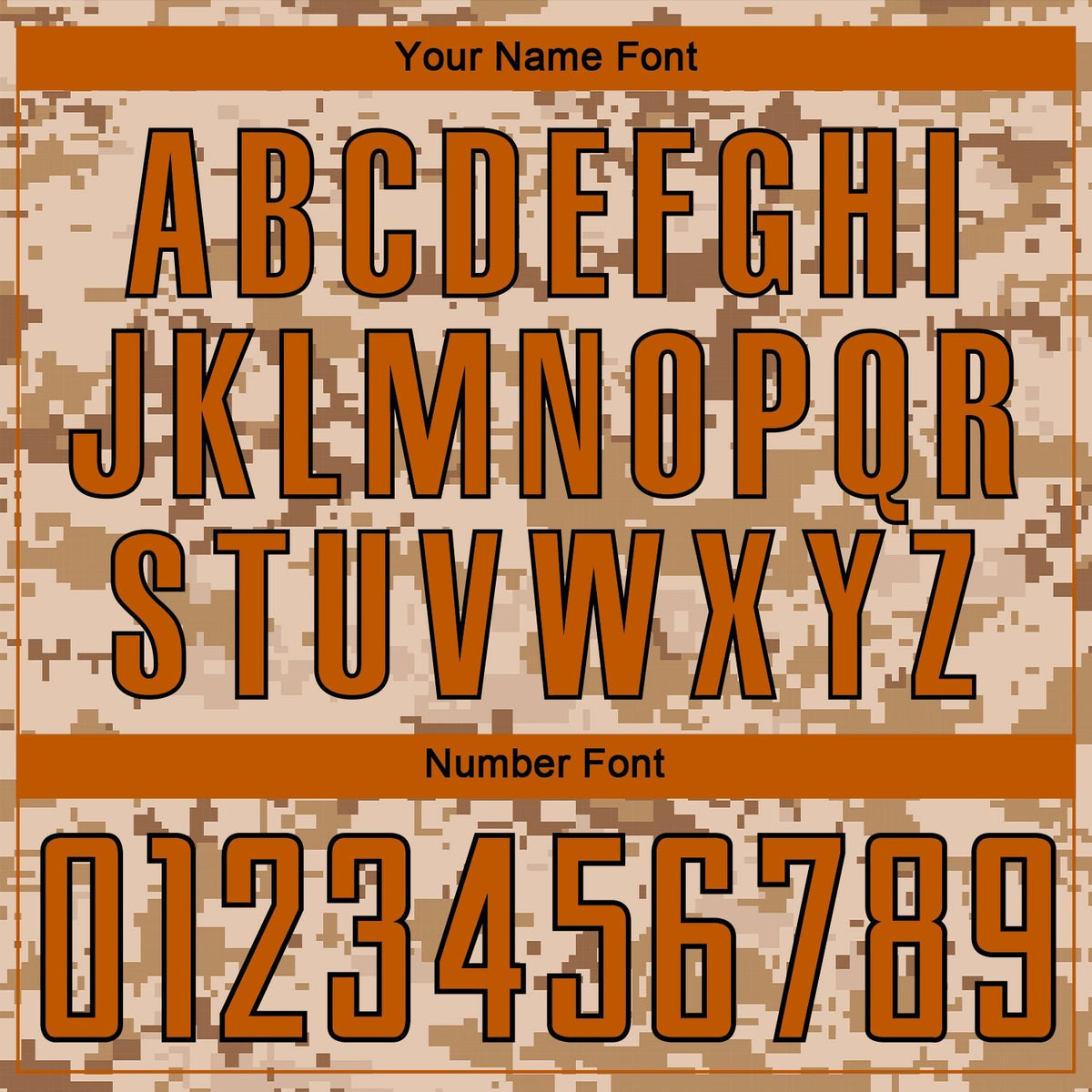 Custom Camo Texas Orange-Brown Sublimation Salute To Service Soccer Uniform Jersey photo 4