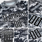 Custom Camo Black-Gray Sublimation Salute To Service Soccer Uniform Jersey detail