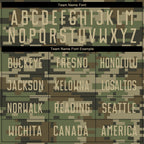 Custom Camo Vegas Gold-Olive Sublimation Salute To Service Soccer Uniform Jersey photo 5