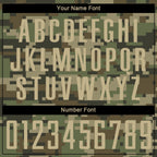 Custom Camo Vegas Gold-Olive Sublimation Salute To Service Soccer Uniform Jersey photo 6