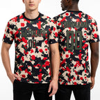 Custom Camo Olive-Black Sublimation Salute To Service Soccer Uniform Jersey worn front and back