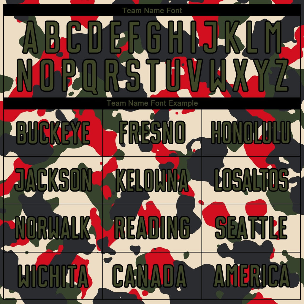 Custom Camo Olive-Black Sublimation Salute To Service Soccer Uniform Jersey photo 3