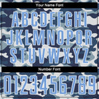 Custom Camo Light Blue-Royal Sublimation Salute To Service Soccer Uniform Jersey photo 6