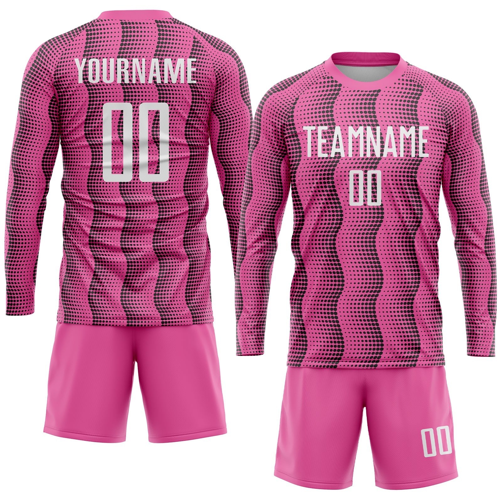 Custom Pink White Sublimation Soccer Uniform Jersey photo 4