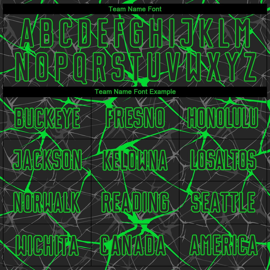Custom Black Neon Green Sublimation Soccer Uniform Jersey photo 5