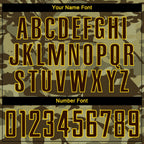 Custom Camo Brown-Gold Sublimation Salute To Service Soccer Uniform Jersey photo 7