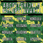 Custom Camo White-Kelly Green Sublimation Salute To Service Soccer Uniform Jersey photo 3