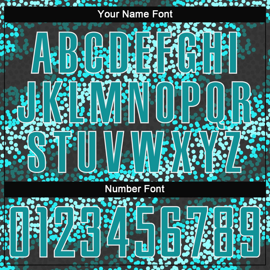 Custom Teal Teal-Black Sublimation Soccer Uniform Jersey photo 4