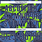 Custom Navy Navy-Neon Green Sublimation Soccer Uniform Jersey photo 6