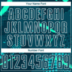 Custom Green Green-Teal Sublimation Soccer Uniform Jersey photo 6