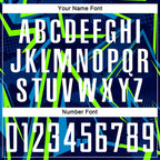 Custom Royal White-Neon Green Sublimation Soccer Uniform Jersey photo 6