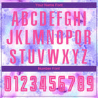 Custom Tie Dye Pink-Purple Sublimation Soccer Uniform Jersey photo 6