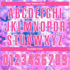 Custom Tie Dye Pink-White Sublimation Soccer Uniform Jersey photo 5