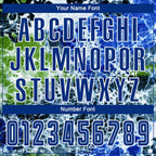 Custom Tie Dye Royal-White Sublimation Soccer Uniform Jersey photo 3
