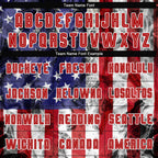 Custom White Royal-Red American Flag Fashion Sublimation Soccer Uniform Jersey photo 6