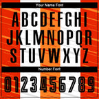 Custom White Black-Orange Sublimation Soccer Uniform Jersey photo 6