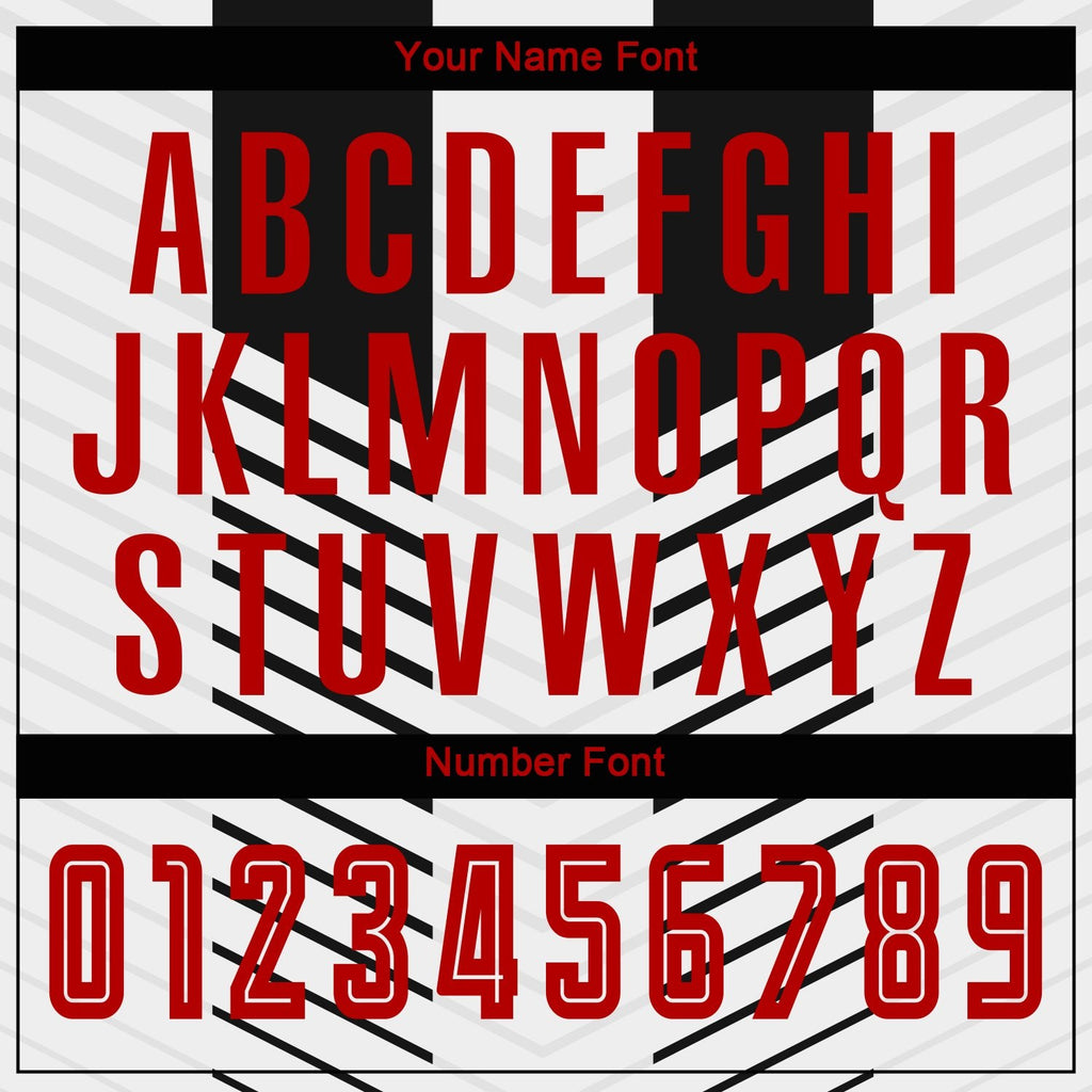 Custom Black Red-White Sublimation Soccer Uniform Jersey photo 4