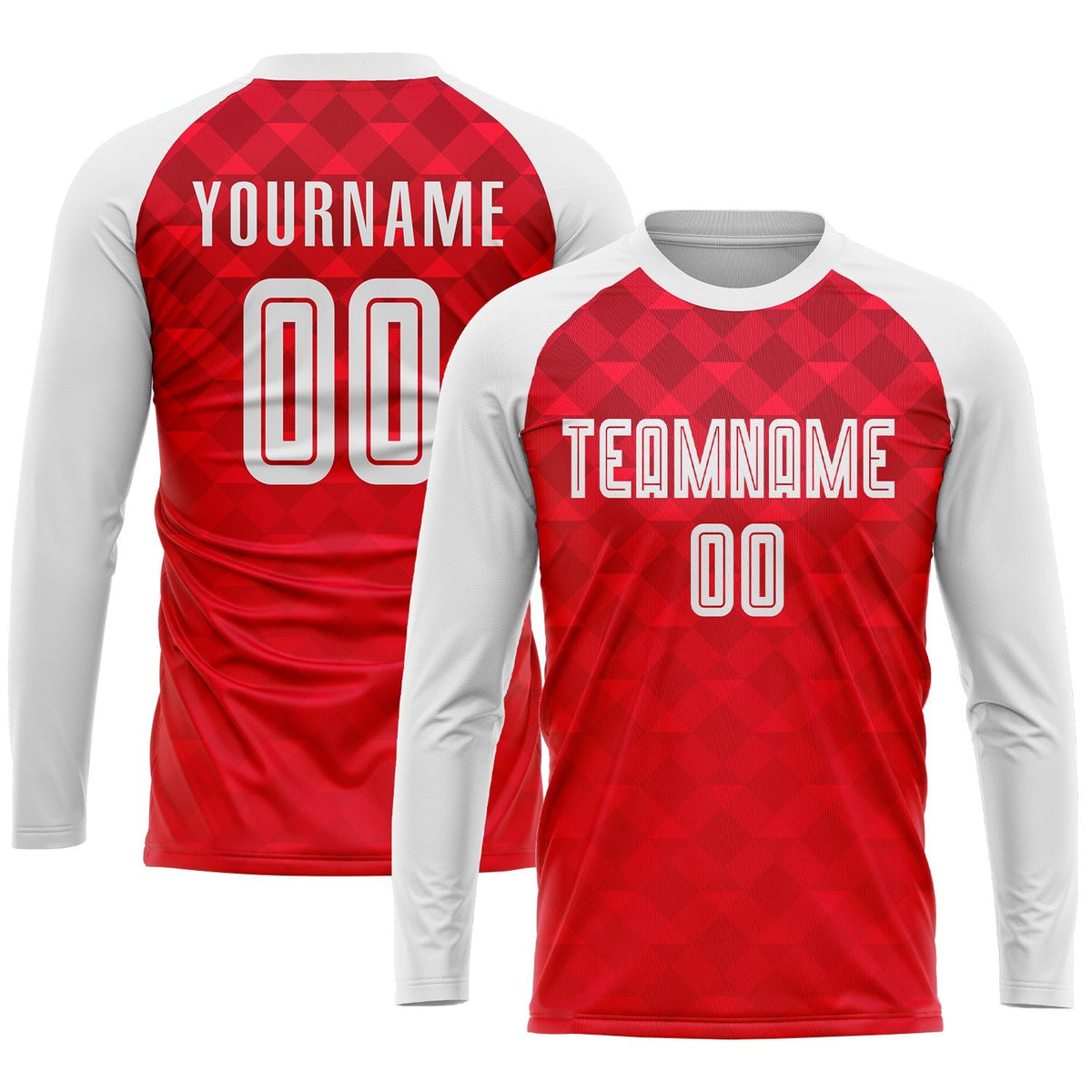 Custom Red White Away Sublimation Soccer Uniform Jersey photo 3