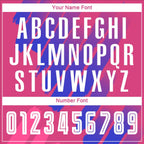 Custom Pink White-Royal Third Sublimation Soccer Uniform Jersey photo 4
