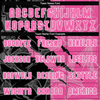 Custom Graffiti Pattern Pink Black-White Scratch Sublimation Soccer Uniform Jersey photo 5