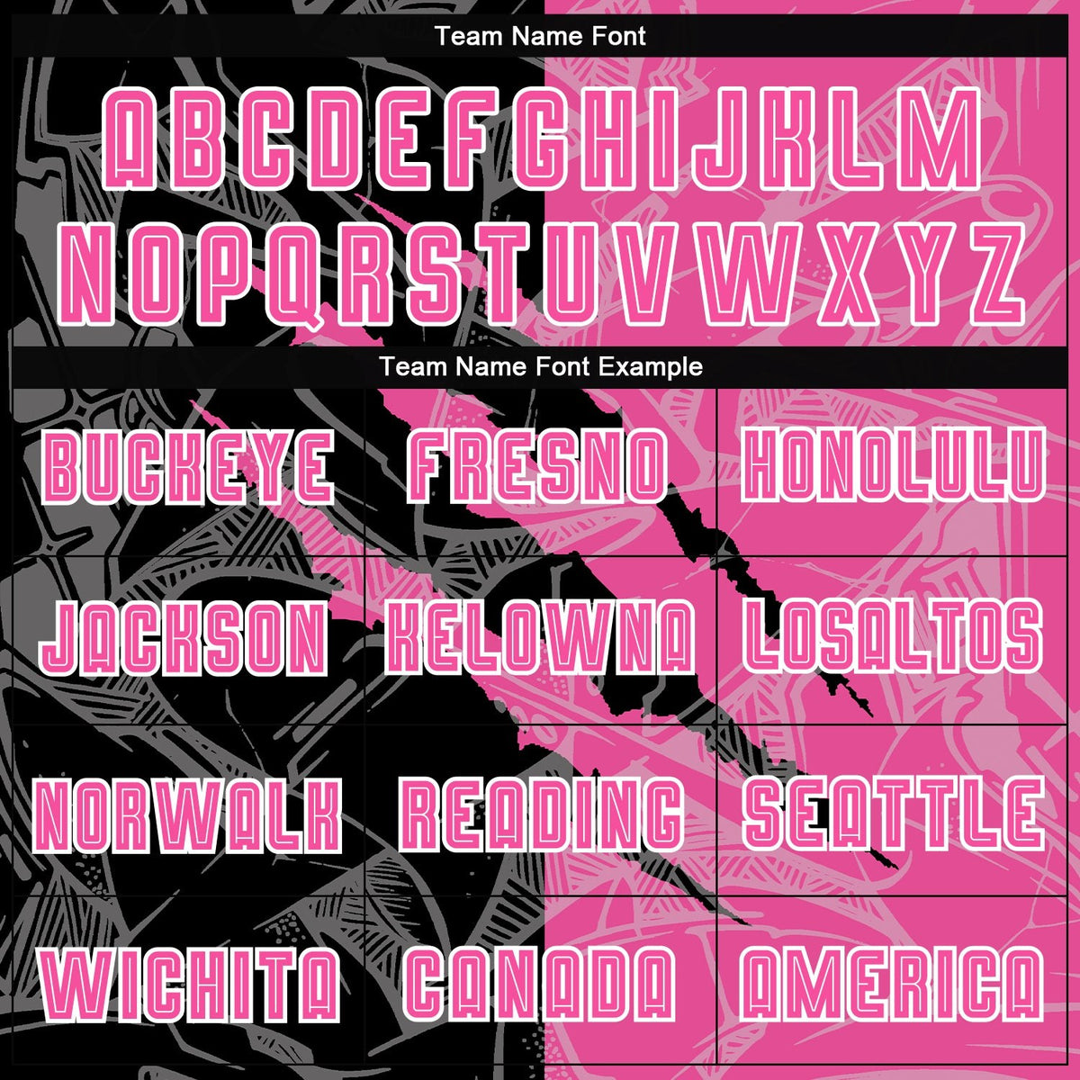 Custom Graffiti Pattern Pink Black-White Scratch Sublimation Soccer Uniform Jersey photo 5