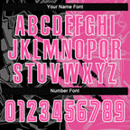 Custom Graffiti Pattern Pink Black-White Scratch Sublimation Soccer Uniform Jersey photo 6