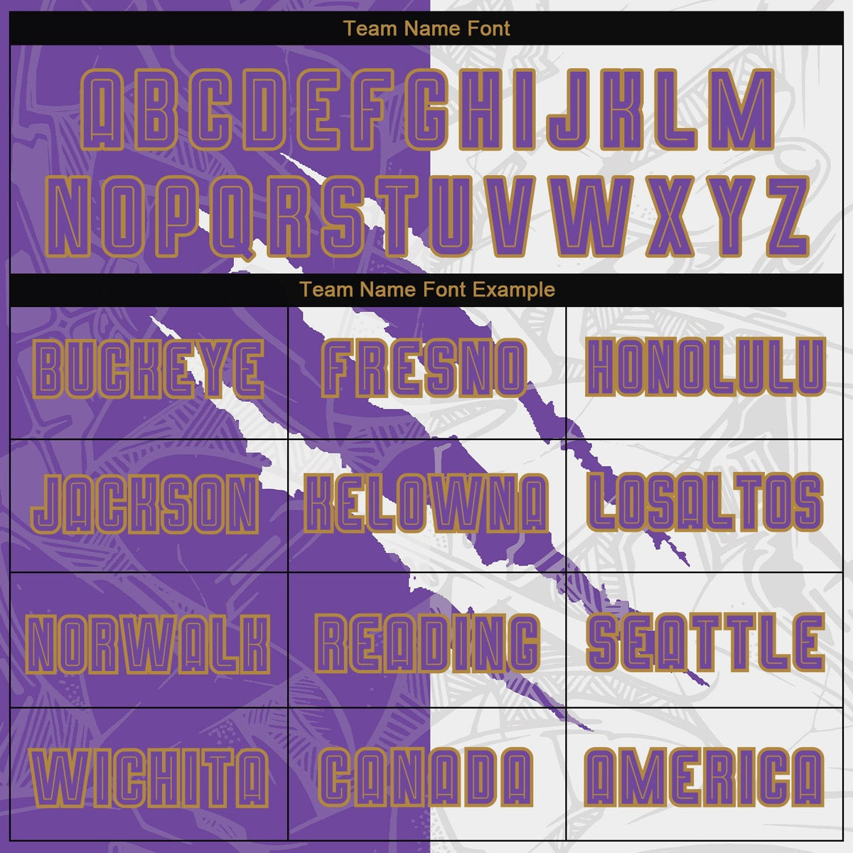 Custom Graffiti Pattern Purple White-Old Gold Scratch Sublimation Soccer Uniform Jersey photo 3