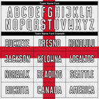 Custom White White Red-Black Sublimation Great Britain Flag Soccer Uniform Jersey photo 3