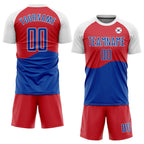 Custom Red Royal-White Sublimation South Korean Flag Soccer Uniform Jersey photo 2