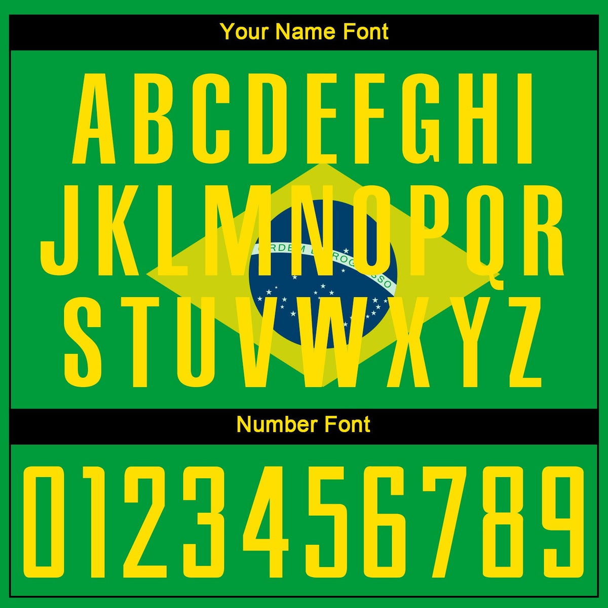 Custom Neon Green Gold-Royal Sublimation Brazilian Flag Soccer Uniform Jersey photo 7