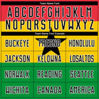 Custom Red Black Gold-Kelly Green Sublimation Ghanaian Flag Soccer Uniform Jersey photo 3