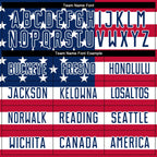 Custom Red Royal-White Sublimation American Flag Soccer Uniform Jersey photo 3
