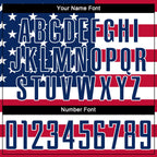 Custom Red Royal-White Sublimation American Flag Soccer Uniform Jersey photo 4