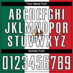 Custom Kelly Green White Red-Black Sublimation Mexican Flag Soccer Uniform Jersey photo 7