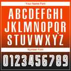 Custom Orange White-Black Sublimation Long Sleeve Fade Fashion Soccer Uniform Jersey photo 4