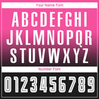 Custom Pink White-Black Sublimation Long Sleeve Fade Fashion Soccer Uniform Jersey photo 4