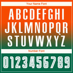 Custom Orange White-Kelly Green Sublimation Long Sleeve Fade Fashion Soccer Uniform Jersey photo 4