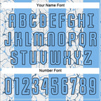 Custom Light Blue Black-White Sublimation Soccer Uniform Jersey photo 2
