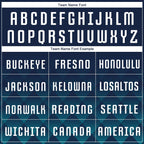 Custom Navy White-Teal Sublimation Soccer Uniform Jersey photo 5