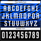 Custom Black White-Royal Sublimation Soccer Uniform Jersey photo 4