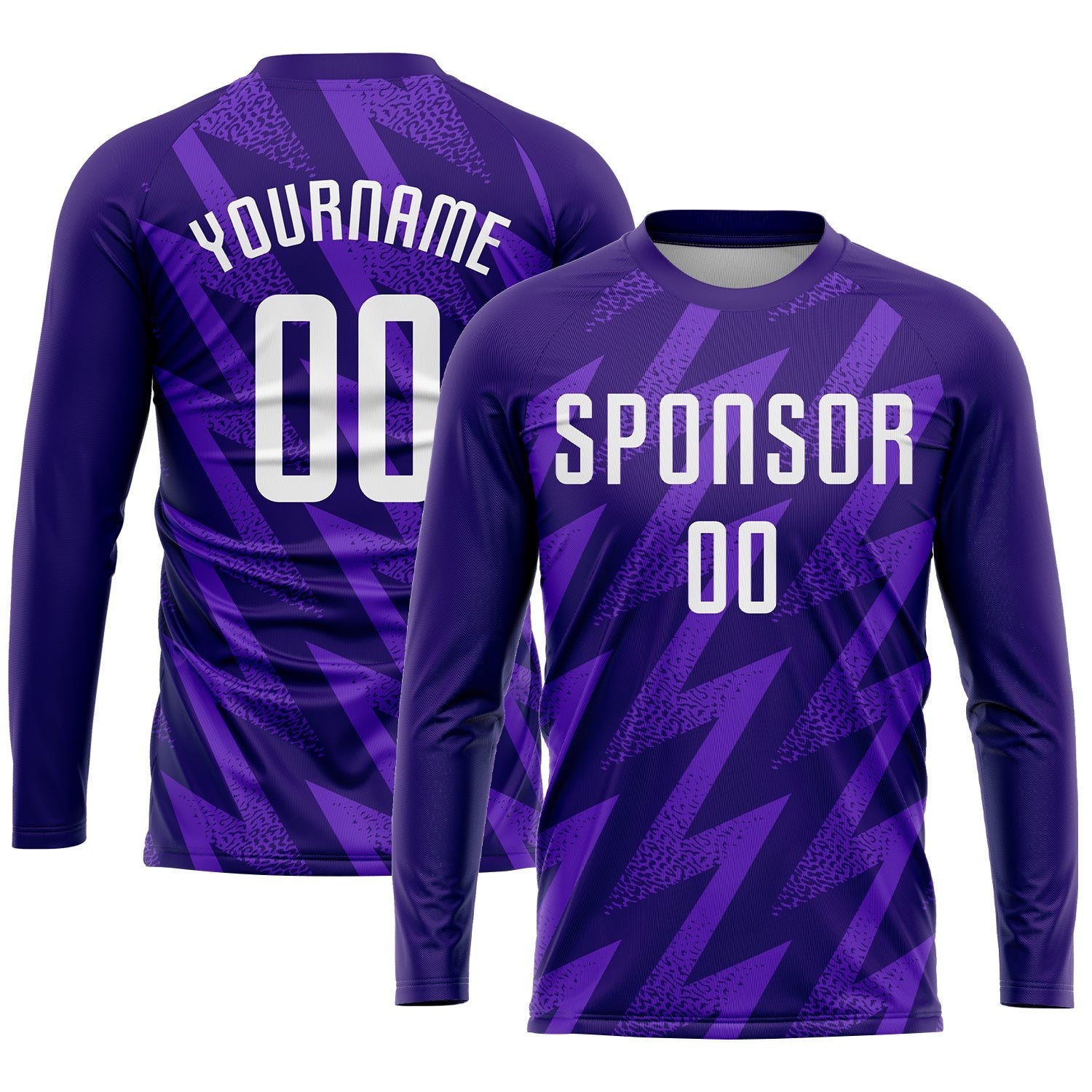 Custom Purple White Sublimation Soccer Uniform Jersey photo 3