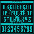 Custom Black Teal Sublimation Soccer Uniform Jersey photo 4